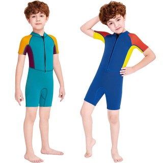 Water About OEM Custom Design Kids Shorty Diving Surfing Wetsuits One Piece Neoprene Swimming Suit for Children
