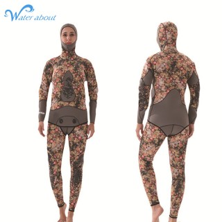 New wholesale Opencell spearfishing wet suit 3mm5mm7mm Neoprene Hoodie Spearfishing Wetsuit