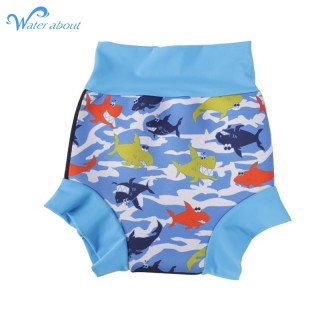 Custom printing reusable kids swimsuit napper neoprene baby swim diaper