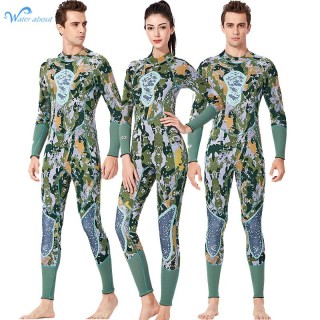 China Factory Supplier Long Sleeve Full Body Two Piece Hoodie Camo Free Diving Suit 3mm 5mm 7mm Spearfishing Wetsuit For Women