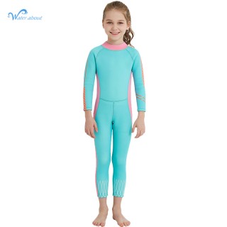 Kids Neoprene Long Sleeve 2mm Custom Girl Children's Child Swimsuit Wetsuits Supplier