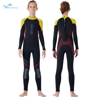 Factory Supplier Wetsuits Kids 2.5mm Neoprene Full Suits Long Sleeve Surfing Swimming Diving Swimsuits Keep Warm Back Zip for Water Sports
