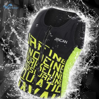 Adult Neoprene EPE Foam Life Jacket Water Sport Safety Buoyancy Vest Orange Color Swimming Marine Surfing Kayak Life Vest