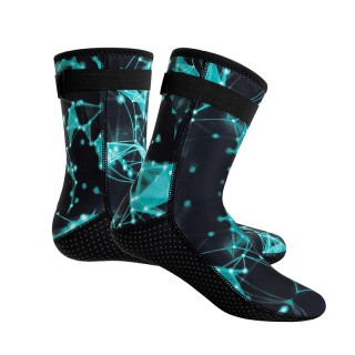 Factory supply camo water sports neoprene beach socks Comfortable neoprene water shoes diving socks