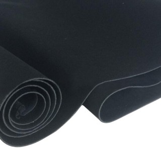 Strech high quality black shiny neoprene fabric smooth skin neoprene
