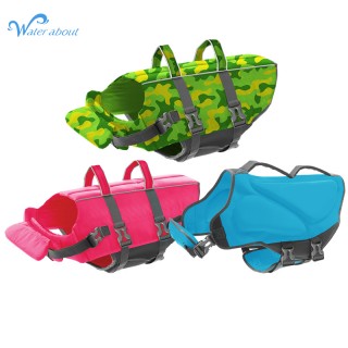 Wholesale Safety Pet Dog Swimming Swimsuit Preserver Adjustable Reflective Dog Life Jacket Vest