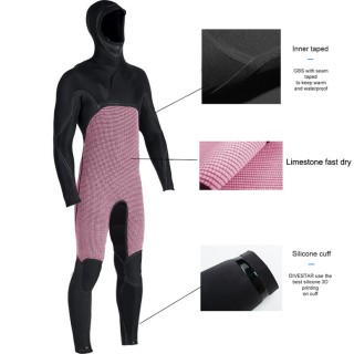 Water About Custom CR Limestone Neoprene Chest Zip Wet Suit Super Stretch Diving Suit 3/2 4/3 5/4MM Neoprene Diving Surfing Wetsuit
