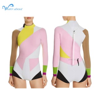Custom Dive Spearfishing Wetsuits Surfing Yamamoto Triathlon Wetsuit 3Mm Women Long Sleeve Shorty Neoprene Wetsuit