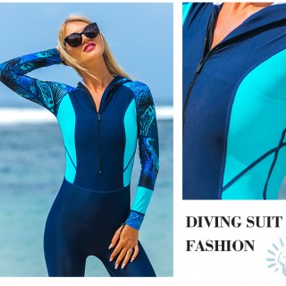 Women's Long Sleeve Rash Vest Quick Dry Swimming Hooded Sublimation Printed Rashguard UPF50+ Rashie Women Diving Rash Guard Supplier