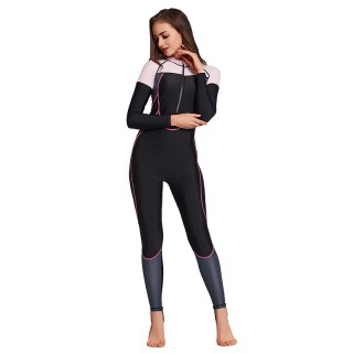 Wholesale One Piece Front Zipper Anti-UV Stinger Suit Full Body Swimwear Womren Swimsuit Supplier