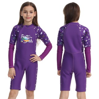 OEM Cute Printed 2mm Neoprene Wet Suit Anti-UV Stinger Suit Children Spring Suit Baby Diving Swimming Surfing Wetsuit