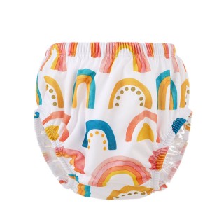 Factory custom wholesale snap button adjustable absorbent reusable waterproof baby swim diaper